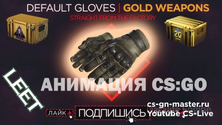 Пак перчаток DEFAULT GLOVES: GOLD WEAPONS TT