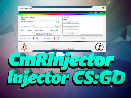 CmRInjector Injector CS:GO - Необнаруженный