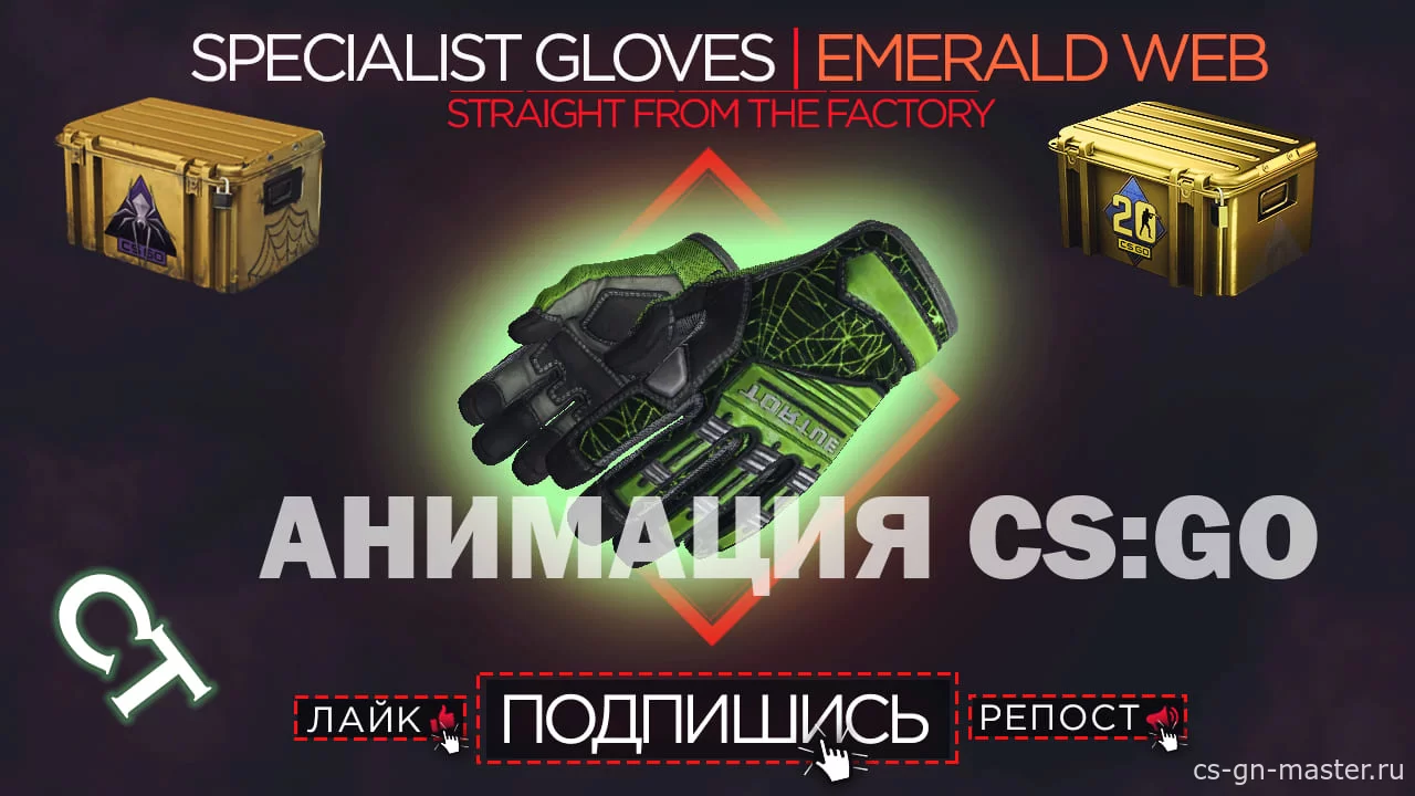 Пак перчаток *Specialist Gloves: EMERALD WEB*