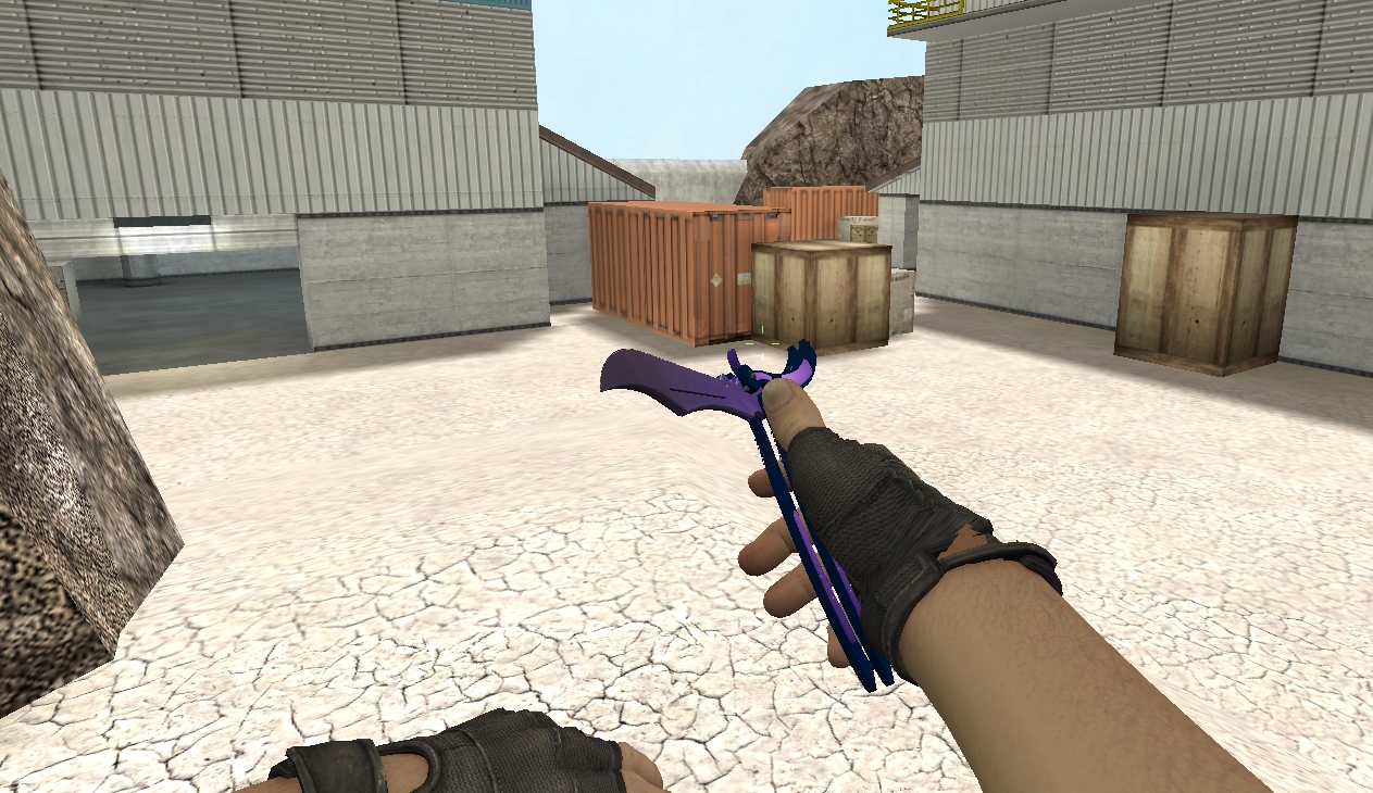 Knife butterfly Northern Lights with CS:GO for CS 1.6